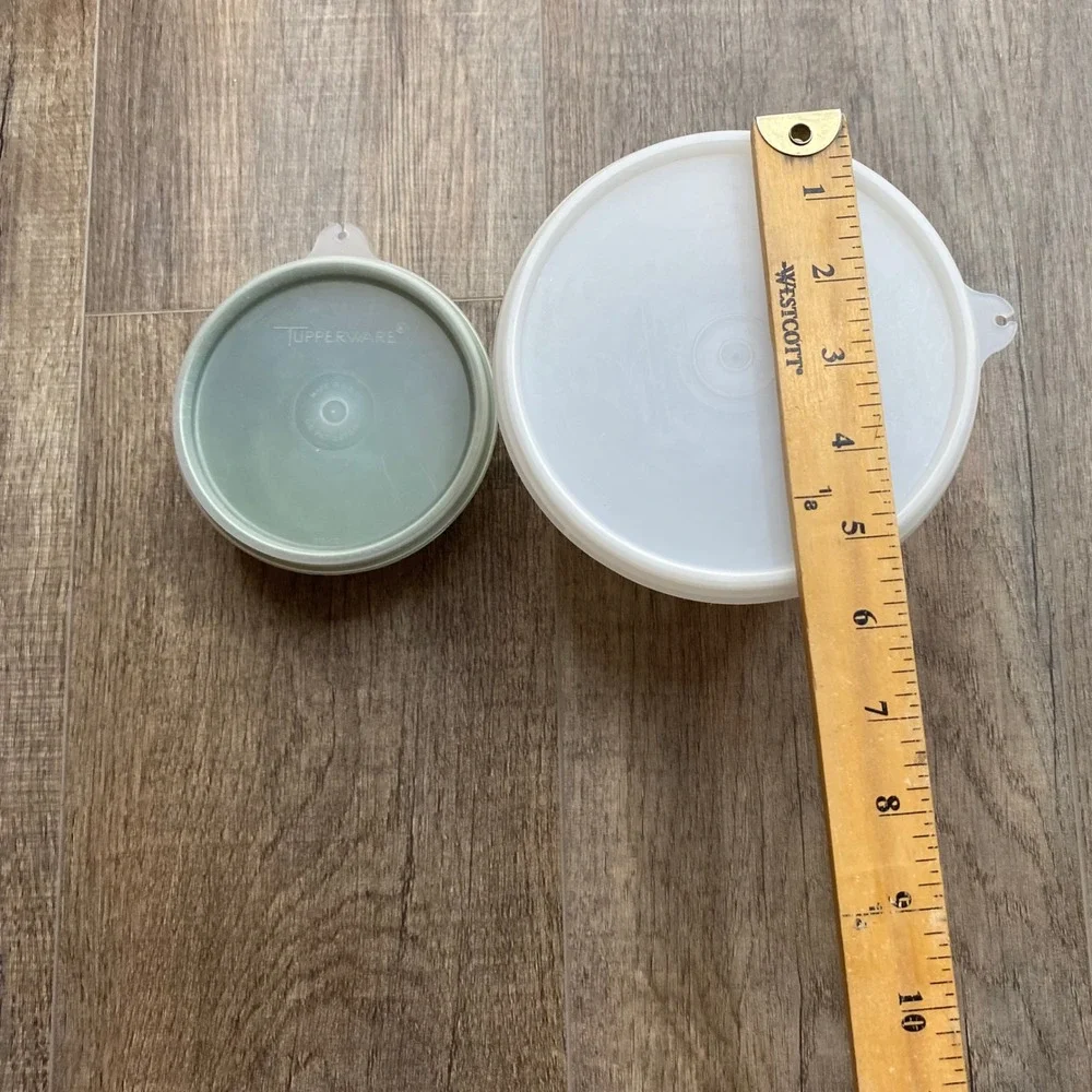 Vintage Tupperware & Republic Freezette Set 4 Food Storage Containers Green‎